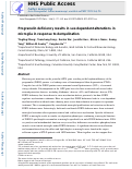 Cover page: Progranulin deficiency results in sex-dependent alterations in microglia in response to demyelination.