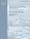 Cover page: Building fault detection and diagnostics: Achieved savings, and methods to evaluate algorithm performance