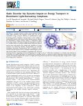 Cover page: Static Disorder has Dynamic Impact on Energy Transport in Biomimetic Light-Harvesting Complexes