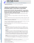 Cover page: Calibration and reliability testing of a novel asynchronous photographic plaque scoring system in young children