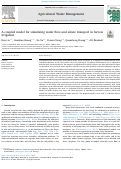 Cover page: A coupled model for simulating water flow and solute transport in furrow irrigation