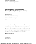 Cover page: Optimization and Microsimulation of On-ramp Metering for Congested Freeways