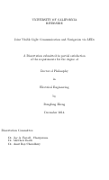 Cover page: Joint Visible Light Communication and Navigation via LEDs