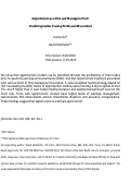 Cover page: Opportunism as a firm and managerial trait: Predicting insider trading profits and misconduct