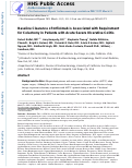 Cover page: Baseline Clearance of Infliximab Is Associated With Requirement for Colectomy in Patients With Acute Severe Ulcerative Colitis