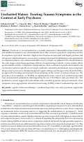 Cover page: Uncharted Waters: Treating Trauma Symptoms in the Context of Early Psychosis.