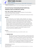 Cover page: Personal Sensing: Understanding Mental Health Using Ubiquitous Sensors and Machine Learning