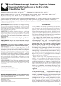 Cover page: Moral Distress Amongst American Physician Trainees Regarding Futile Treatments at the End of Life: A Qualitative Study