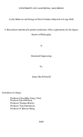 Cover page: Cyclic behavior and design of steel columns subjected to large drift