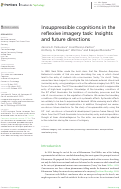 Cover page: Insuppressible cognitions in the reflexive imagery task: Insights and future directions.