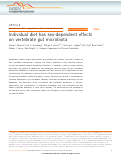 Cover page: Individual diet has sex-dependent effects on vertebrate gut microbiota