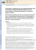 Cover page: The duration of symptoms does not correlate with rotator cuff tear severity or other patient-related features: a cross-sectional study of patients with atraumatic, full-thickness rotator cuff tears