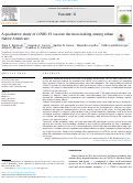 Cover page: A qualitative study of COVID-19 vaccine decision making among urban Native Americans