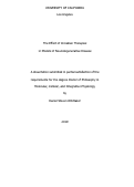 Cover page: The Effect of Cicadian Therapies in Models of Neurodegenerative Disease