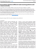 Cover page: Associations between different mask wearing patterns and rosacea severity