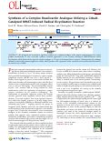 Cover page: Synthesis of a Complex Brasilicardin Analogue Utilizing a Cobalt-Catalyzed MHAT-Induced Radical Bicyclization Reaction