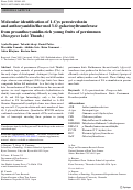 Cover page: Molecular identification of 1-Cys peroxiredoxin and anthocyanidin/flavonol 3-O-galactosyltransferase from proanthocyanidin-rich young fruits of persimmon (Diospyros kaki Thunb.)