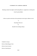 Cover page: Predicting Alcohol Consumption and Snacking Behaviors: Application of an Integrated Social Cognition Model