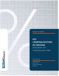 Cover page of HIV Criminalization in Indiana: Evaluation of Transmission Risk