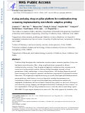 Cover page: A Plug-and-Play, Drug-on-Pillar Platform for Combination Drug Screening Implemented by Microfluidic Adaptive Printing