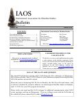 Cover page of IAOS Bulletin 60