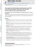 Cover page: Does Experienced Discrimination Explain Patterns of Menthol Use Among Young Adults? Evidence from the 2014 San Francisco Bay Area Young Adult Health Survey