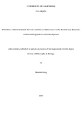 Cover page: The Effects of Environmental Stressors and Stressor Interactions on the Evolutionary Dynamics of Bacterial Population and Gene Epistasis