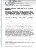 Cover page: Association of Alzheimer's disease GWAS loci with MRI markers of brain aging