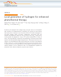 Cover page: Local generation of hydrogen for enhanced photothermal therapy