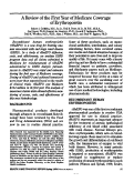 Cover page: A review of the first year of Medicare coverage of erythropoietin.