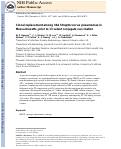 Cover page: Clonal replacement among 19A Streptococcus pneumoniae in Massachusetts, prior to 13 valent conjugate vaccination