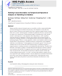 Cover page: Ranking Causal Anomalies via Temporal and Dynamical Analysis on Vanishing Correlations