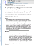 Cover page: HIV co‐infection is associated with increased transmission risk in patients with chronic hepatitis C virus