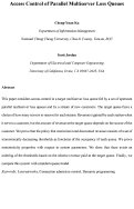 Cover page: Access control of parallel multiserver loss queues
