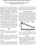 Cover page: The Effect of Attentional Distraction in the Tempo-Naming Task