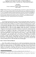 Cover page: Arguing for the Truth: The Conflict of Truth and Rhetoric and its Ramifications in Plato’s and Isocrates’ Educational Ideologies