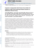 Cover page: Equipoise in Appropriate Initial Volume Resuscitation for Patients in Septic Shock With Heart Failure: Results of a Multicenter Clinician Survey