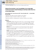 Cover page: Patient characteristics and comorbidities associated with cerebrovascular accident following acute myocardial infarction in the United States