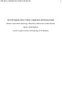 Cover page of The Self Congruity Effect of Music: A Replication and Extension Study&nbsp; &nbsp;Mentees: Sean Adami, Ruth Feng, Allison Kuo, Sahana Noru, Kellan SanchezMentor: Sarah Shafaeen