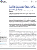 Cover page: A multi-protein receptor-ligand complex underlies combinatorial dendrite guidance choices in C. elegans