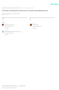 Cover page: Consumer learning and evolution of consumer brand preferences