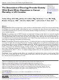 Cover page: The Association of Oncology Provider Density With Black-White Disparities in Cancer Mortality in US Counties.