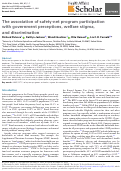 Cover page: The association of safety-net program participation with government perceptions, welfare stigma, and discrimination.