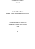 Cover page: Rethinking the Arts and Sciences: Institutional Movement and the Formation of Romantic Discourse