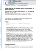 Cover page: Healthcare Access and Utilization Among Glaucoma Patients in a Nationwide Cohort