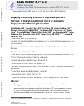 Cover page: Engaging Community Networks to Improve Depression Services: A Cluster-Randomized Trial of a Community Engagement and Planning Intervention