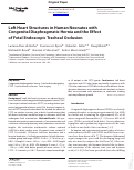 Cover page: Left heart structures in human neonates with congenital diaphragmatic hernia and the effect of fetal endoscopic tracheal occlusion.