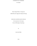 Cover page: What to Expect When it's Unexpected: A Multi-Theoretical Approach to Exposure Therapy