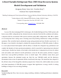 Cover page: A novel Variable Refrigerant Flow (VRF) heat recovery system model: Development and validation