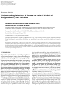 Cover page: Understanding Infection: A Primer on Animal Models of Periprosthetic Joint Infection